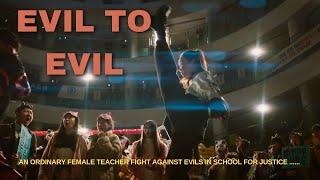 An ordinary female citizen musters up courage to punish evil bullies in high school movie fight [upl. by Amron]