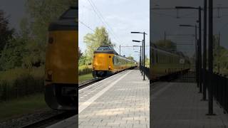 ICMm 4218  ICMm 4096 passeren station Brummen met volle kracht [upl. by Aitahs801]