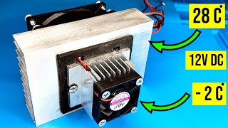 how to make peltier air conditioner peltier module [upl. by Milt]