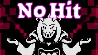 Undertale  No Hit Asriel Dreemurr Phase 1 Phase 2 No Deaths [upl. by Enimzzaj]