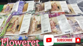 Floweret By Gulljee Digital printed sequin ChikankariLawn Pakistani collection [upl. by Delfine]