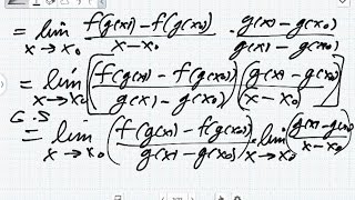 BeweisDie Kettenregel der Differentialrechnung Analysis [upl. by Zerk]