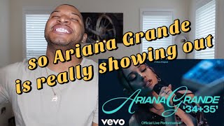 Ariana Grande  3435 Official Live Performance  Vevo REACTION [upl. by Runkle]