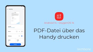 PDFDatei über das Handy drucken  OnePlus Android 14  OxygenOS 14 [upl. by Brocky151]