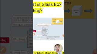 What is Glass Box Testing  1 min  Software Testing Shorts 106 [upl. by Mersey]