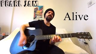 Alive  Pearl Jam Acoustic Cover by Joel Goguen [upl. by Hillel851]