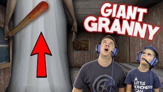 OMG GRANNY IS A GIANT Escape The Giant Grannys House [upl. by Ramos551]