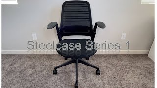 Midrange ergonomic office chair Steelcase Series 1 plus comparison with Staples Hyken [upl. by Marozik]