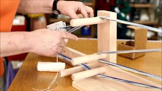 How to Tie Heddles for an Inkle Loom [upl. by Ahsilyt]