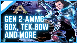 Ammo Box Tek Bow and More Genesis 2 Gear Ark Survival Evolved [upl. by Leuqim]