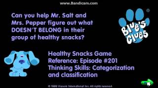 Blues Clues  Healthy Snacks Game [upl. by Varney]