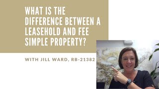 Leasehold vs fee simple explained [upl. by Bruell]