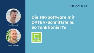 HRSoftware mit DATEVSchnittstelle HRworks als ideale Lösung für Steuerberater und Mandanten [upl. by Ohare]