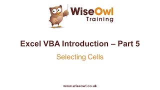 Excel VBA Introduction Part 5  Selecting Cells Range Cells Activecell End Offset [upl. by Mikol]