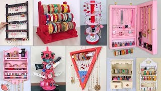 10 DIY Jewelry Organization Idea  Every Women Should Know [upl. by Eillim]