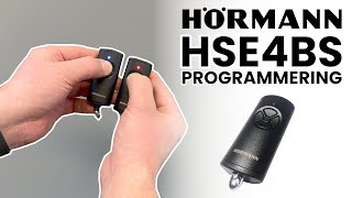 Programmering av Hörmann HSE4BS  kloningkopiering av fjernkontroll [upl. by Aynekal]