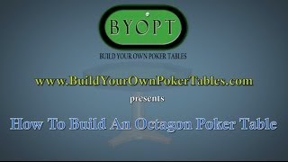 How to Build an Octagon Poker Table Video [upl. by Jannelle660]