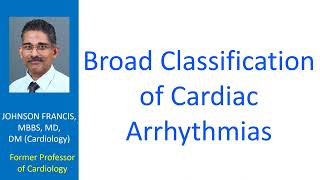 Broad classification of cardiac arrhythmias [upl. by Rozina433]