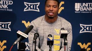 WVU Football  Oct 5 Josiah Trotter Oklahoma State Post Game [upl. by Lalaj]