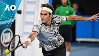 Epic 26 shot rally Federer v Nadal 5th set Final  Australian Open 2017 [upl. by Assiled362]