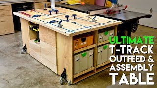 ULTIMATE TTrack Assembly amp Outfeed Table  Workbench with Systainer Storage  How To Build [upl. by Damour949]