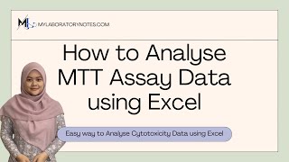 How to Analyse MTTMTS Assay Data and IC50 using Excel [upl. by Aleemaj991]