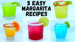 5 Easy Margarita Recipes  Tequila Cocktail Recipes [upl. by Anse893]