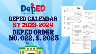 DEPED CALENDAR SY 20232024 [upl. by Alol]