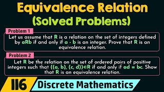 Equivalence Relation Solved Problems [upl. by Esinahs105]