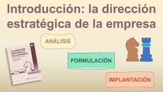 Introducción La dirección estratégica de la empresa [upl. by Neely805]