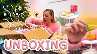 RETOMANDO VLOGMAS🎄✨  UNBOXING FELIZ 📦🩷 [upl. by Karlee]