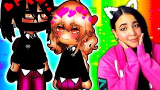 🤫 Quiet but loveable 💕🌈 LGBTQ Gacha Club Mini Movie Love Story Reaction [upl. by Ennaitsirhc869]