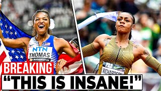 Gabby Thomas VS ShaCarri Richardson Female 200 Meter Race  2024 Olympic Preview [upl. by Thompson]