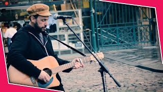 Mad World Rob Falsini Street Performer Guitar Cover by Tears for Fears Covent Garden London [upl. by Roath]