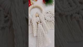 Macrame Angel Christmas Decorations Tutorial cozychristmas macrameangel macramechristmas [upl. by Morvin]