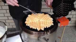 Waffeleisen mit Gasbetrieb [upl. by Akiehs]