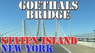 Goethals Bridge  Staten Island NY to Elizabeth NJ  4K Infrastructure Drive [upl. by Niwrek399]