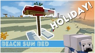 Minecraft  How To Make A Sun Bed [upl. by Rehtul716]