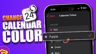 How to Change Calendar Color On iPhone  Update Calendar Theme on iPhone [upl. by Aneek182]