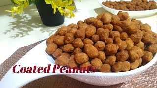 Coated Peanuts  Groundnuts  Nkatie Burger Snack  How to make Coated Groundnuts Step by Step [upl. by Dietrich]