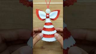 Handmade Christmas Angel Making For Decorations🎄❄️ christmas christmascrafts christmasdecor [upl. by Barrada705]