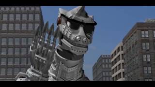 Mechagodzilla wrecks some stuff [upl. by Enirahtac]