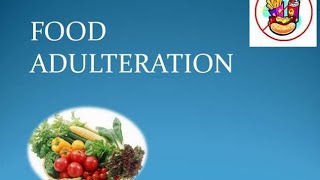 Food Adulteration Community Health Nursing II [upl. by Lyrad]