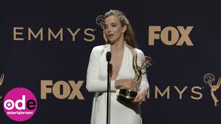 Emmys 2019 What Jodie Comer Whispered to Sandra Oh as She Wins Best Actress for KIlling Eve [upl. by Nnairda]