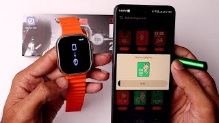 How To Connect T900 Ultra Smart Watch To Android Phone [upl. by Koby550]