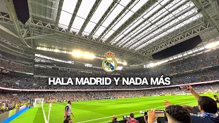 “Hala Madrid y nada más” cantado por primera vez en el Nuevo estadio Santiago Bernabéu 4K [upl. by Niotna183]