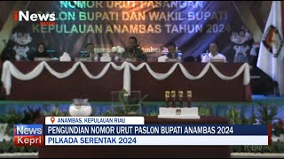 KPU Anambas Tetapkan Nomor Urut Paslon  INEWS [upl. by Erle]