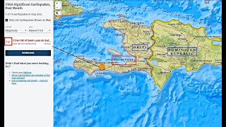 72 earthquake hits Haiti  08142021   72  12 km NE of SaintLouis du Sud Haiti [upl. by Eerpud]