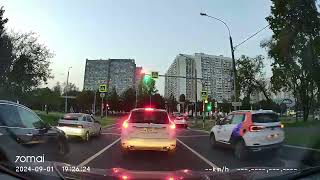 Driving in Moscow agglomeration Красносельский  Химки 01092024 timelapse 4x [upl. by Foy]